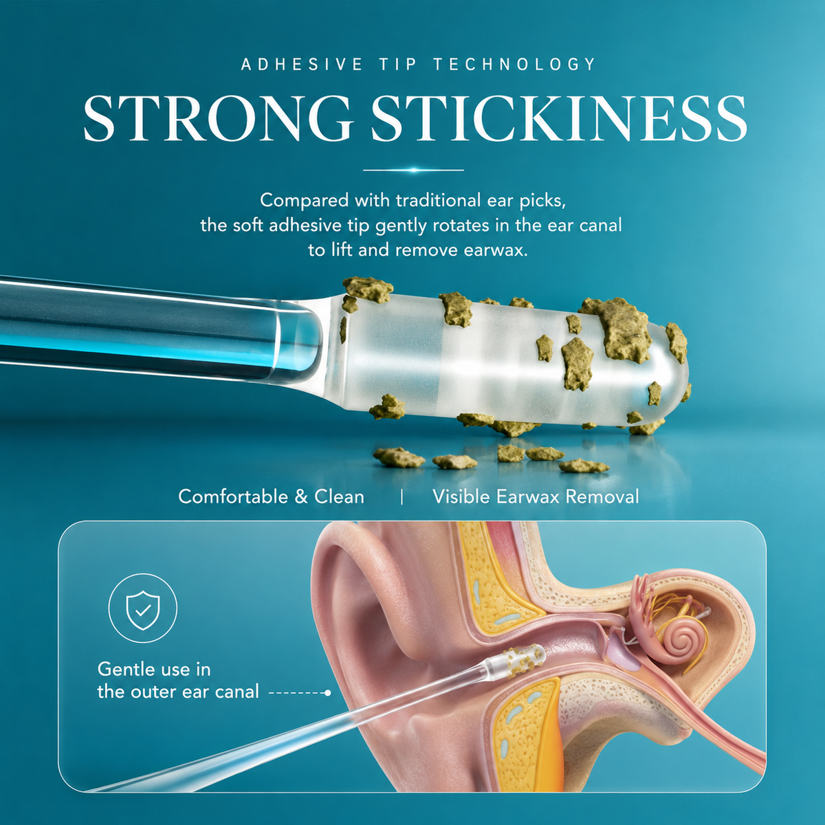 Sticky Ear Cleaning Sticks