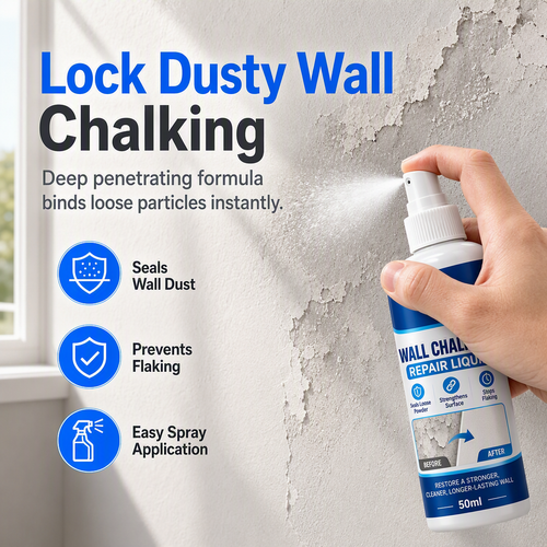 🎉 2026 HOT SALE 🏠 🧱 Wall Repair Liquid – locks chalky plaster instantly 🛠️